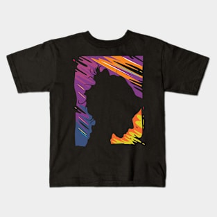 PORTRAIT OF GIRL IN COLOR Kids T-Shirt